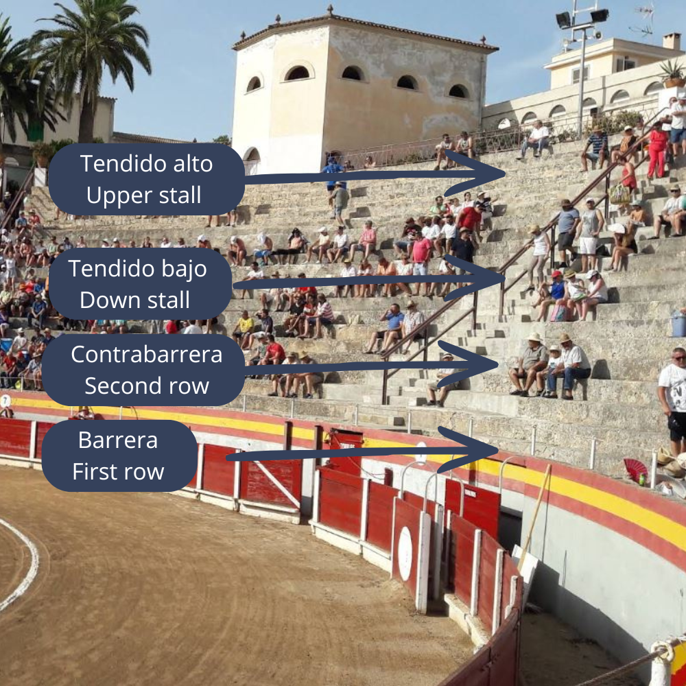 Asientos de la plaza de toros de Muro Mallorca